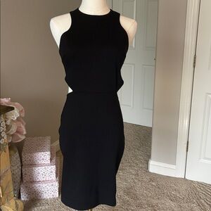 Black Sleeveless Cutout Dress